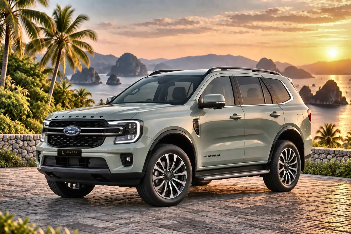Ford Everest Platinum (2026, สีเขียว)