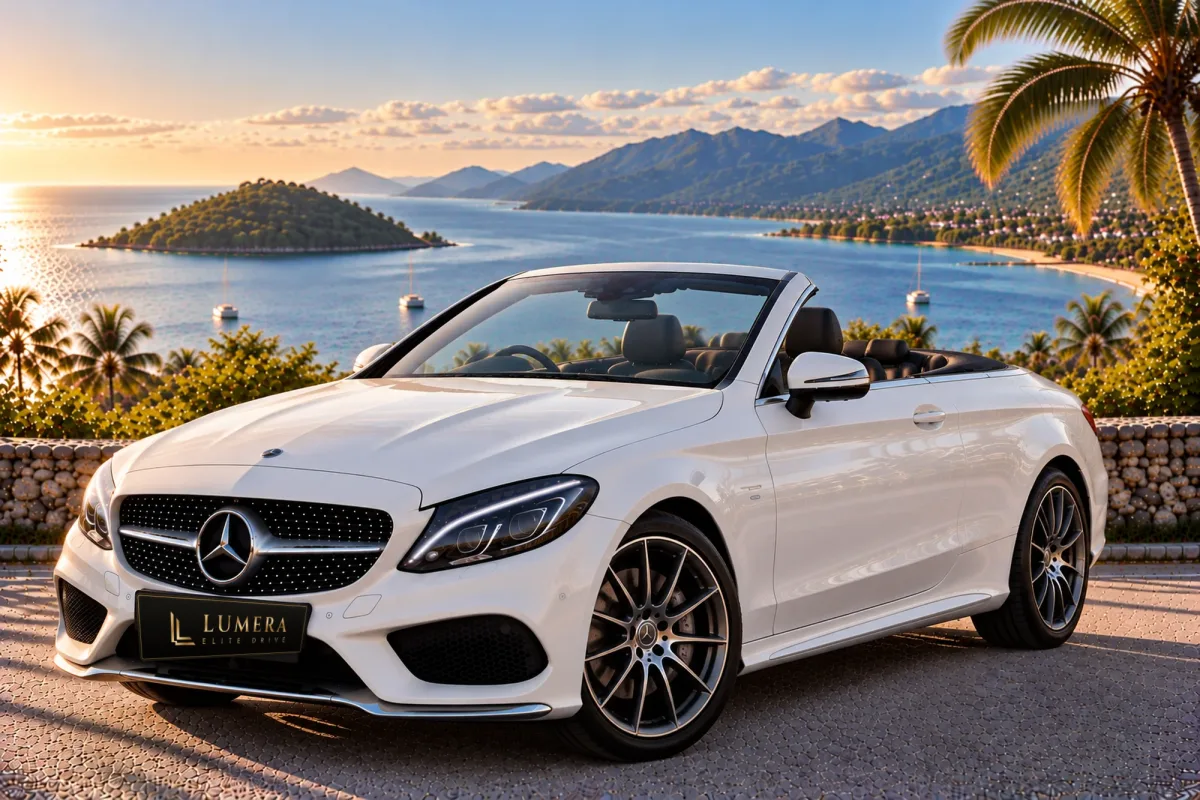 Mercedes-Benz C300 Cabriolet (2018, สีขาว)